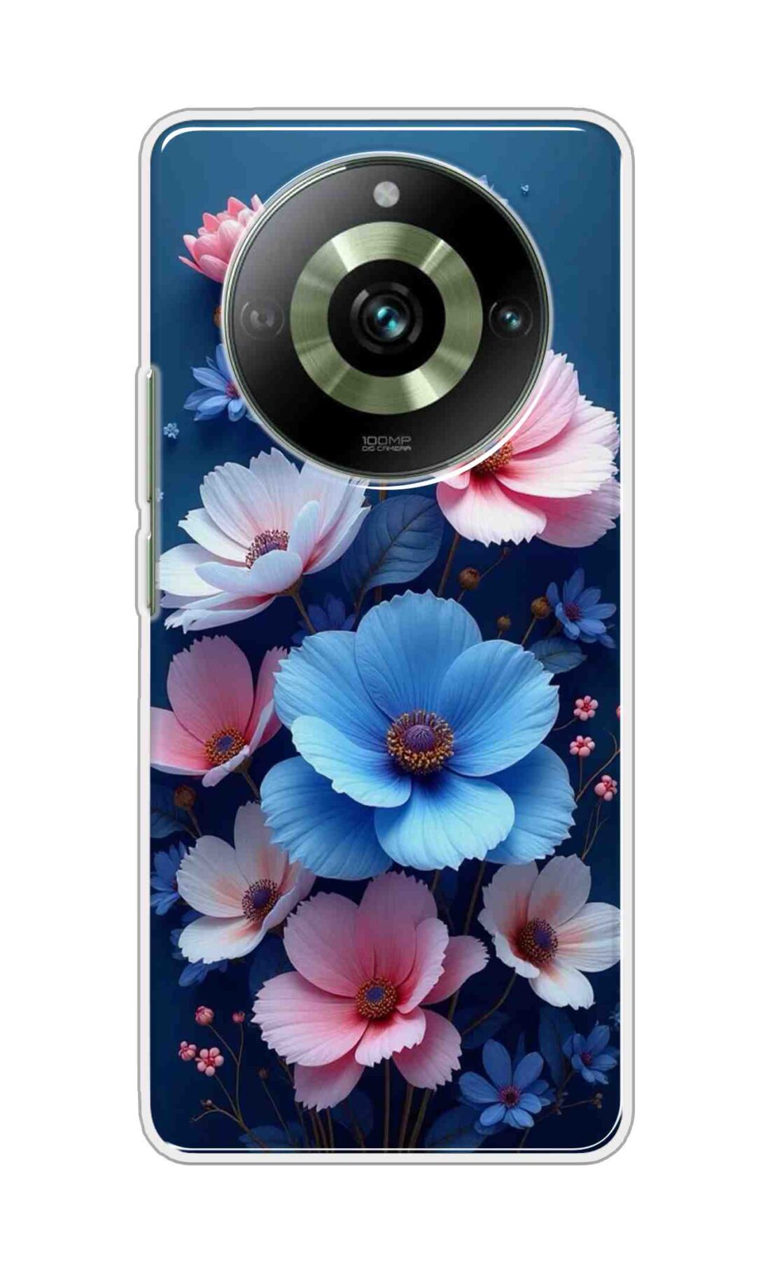 Coberta Back Cover For HONOR X9b 5G Back Cover Stylish Case - Blue and Pink Flowers Design D16512