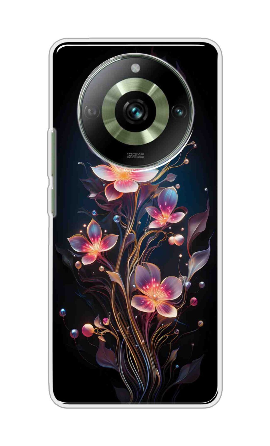 Coberta Back Cover For HONOR X9b 5G Back Cover Stylish Case - Asthetic Flowers in Black Design D16523