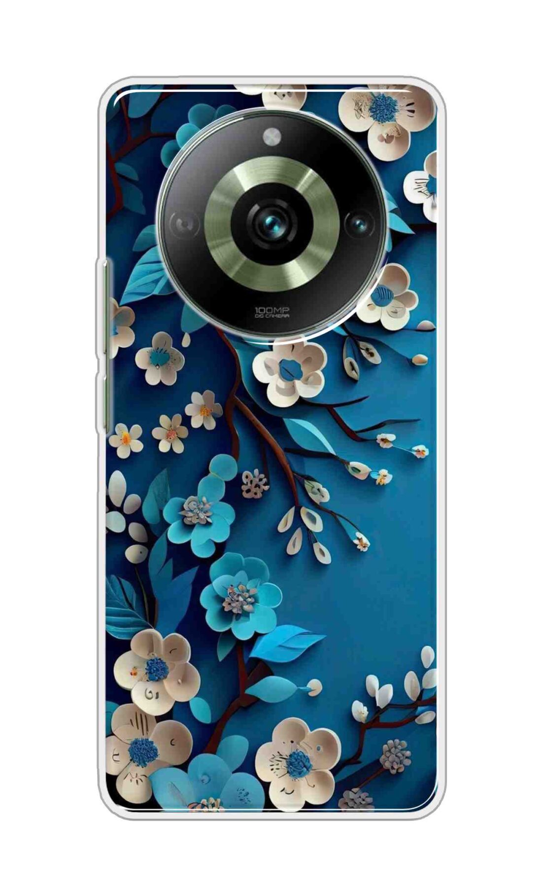 Coberta Back Cover For Realme 11 Pro 5G Back Cover Stylish Case - Blue and White Flowers Design D16551