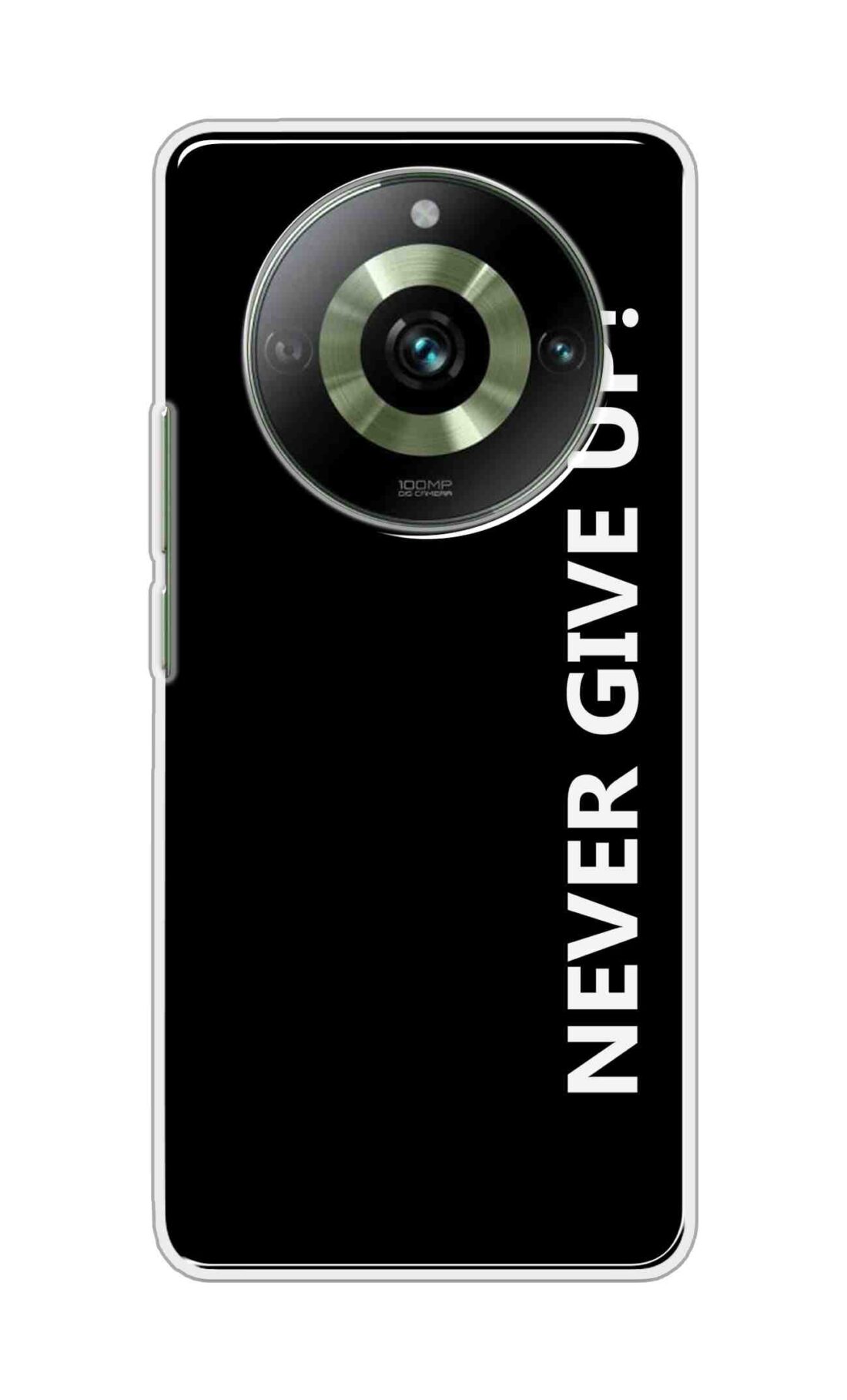 Coberta Back Cover For Realme 11 Pro 5G Back Cover Stylish Case - Never Give Up in Black Design D16656