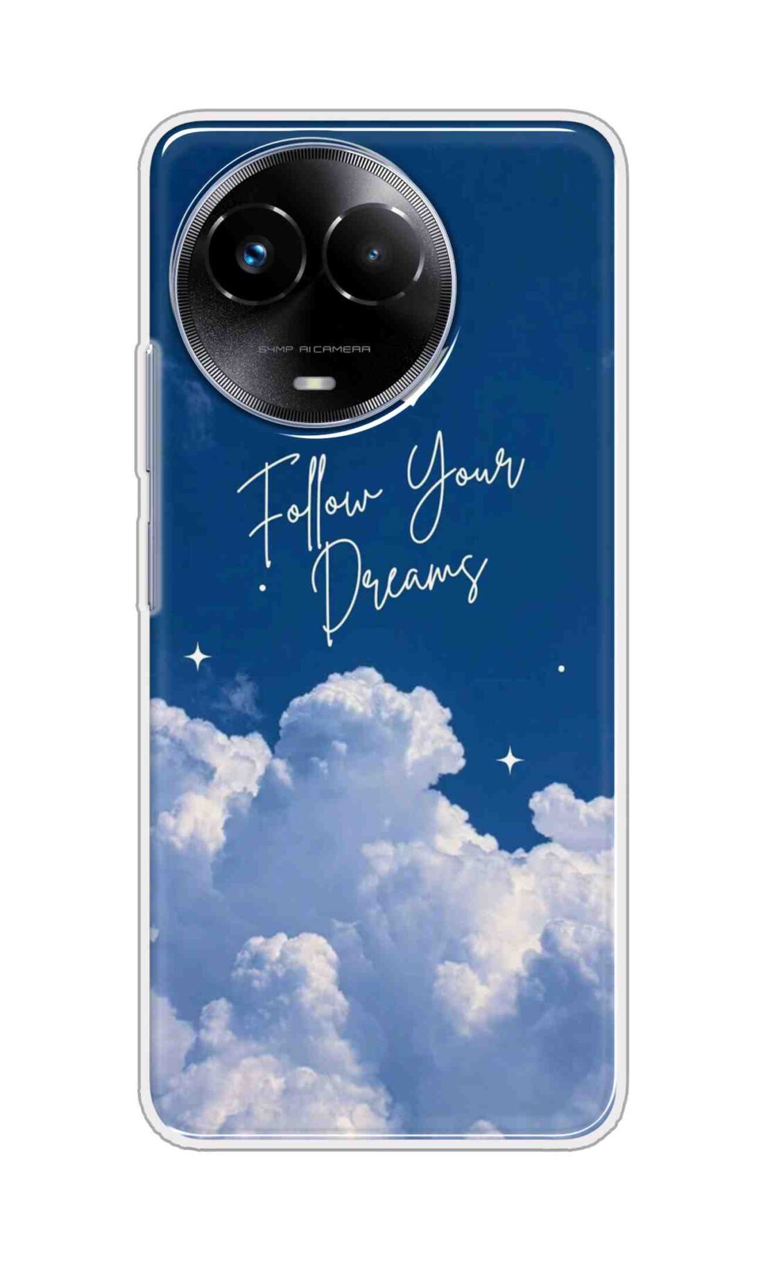 Coberta Back Cover For Realme 11x 5G Back Cover Stylish Case - Follow Your Dreams in Sky Design D16531