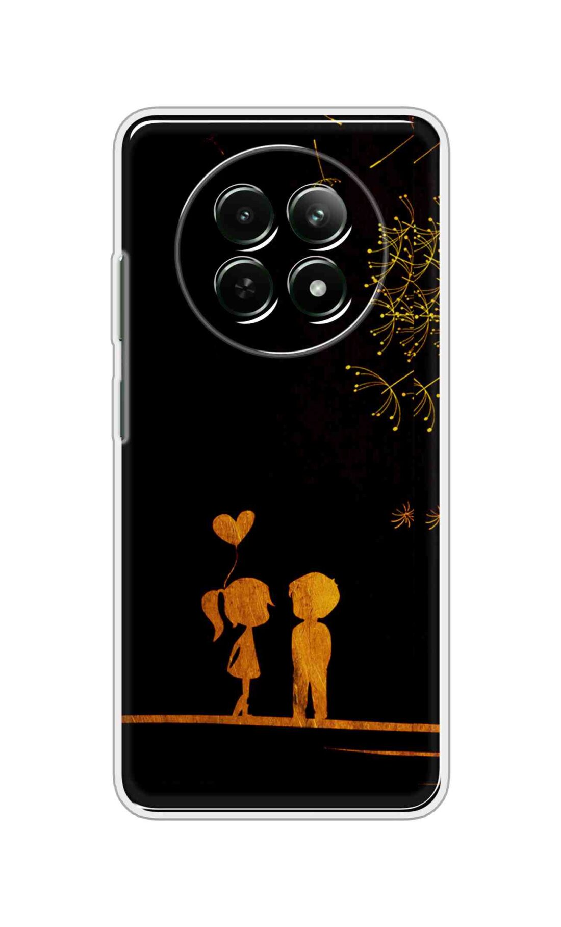 Coberta Back Cover For Realme 13 5G Back Cover Stylish Case - Girl and Boy Love in Black Design D11017