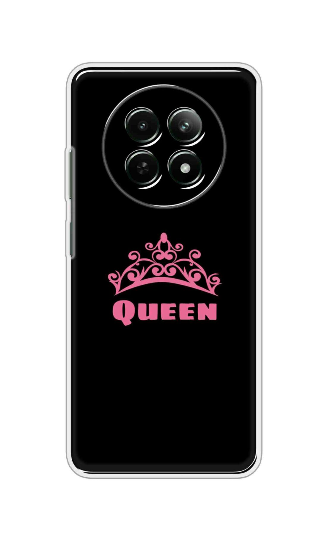 Coberta Back Cover For Realme 13 5G Back Cover Stylish Case - Queen Texts in Black Design D11091