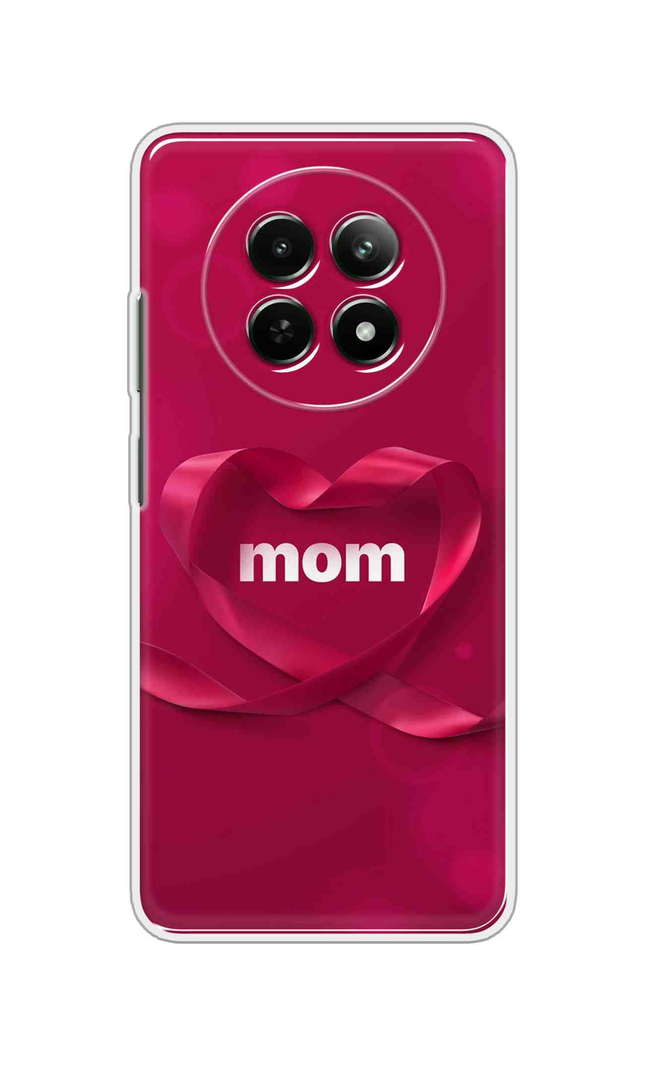 Coberta Back Cover For Realme 13 Plus 5G Back Cover Stylish Case - Mom texts in Red heart Design D11317