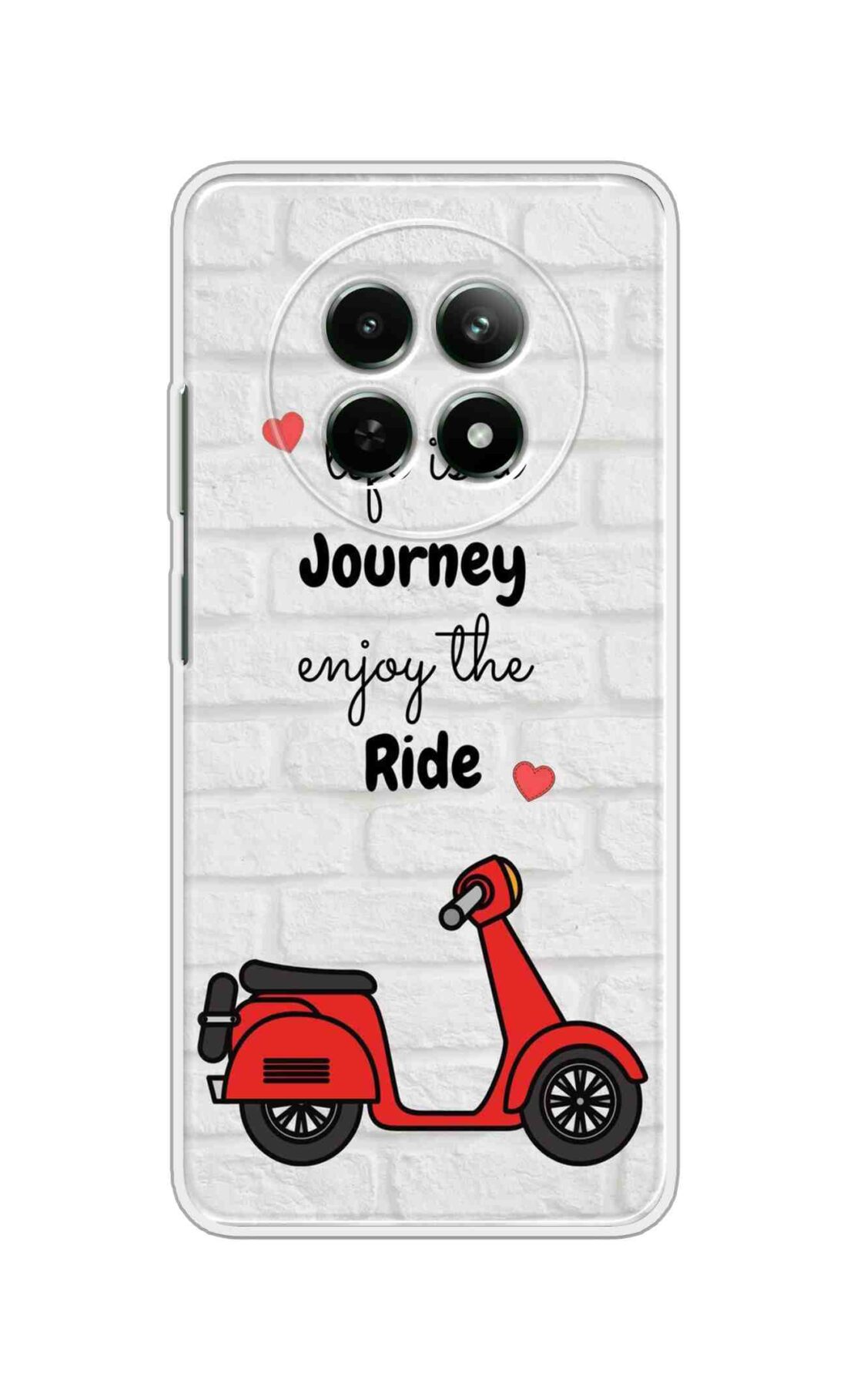 Coberta Back Cover For Realme C65 5G Back Cover Stylish Case - Life is a Journey Enjoy the Ride Design D16541