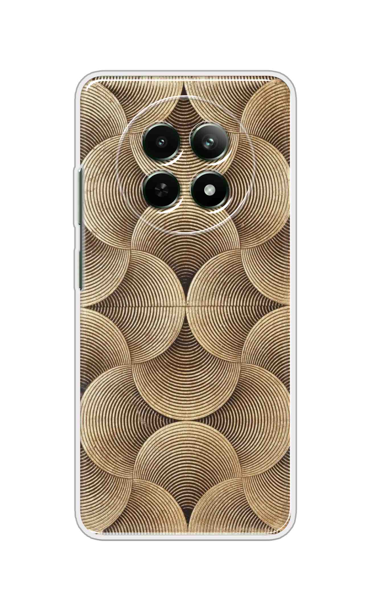 Coberta Back Cover For Realme C65 5G Back Cover Stylish Case - Brown Pattern Design D16582