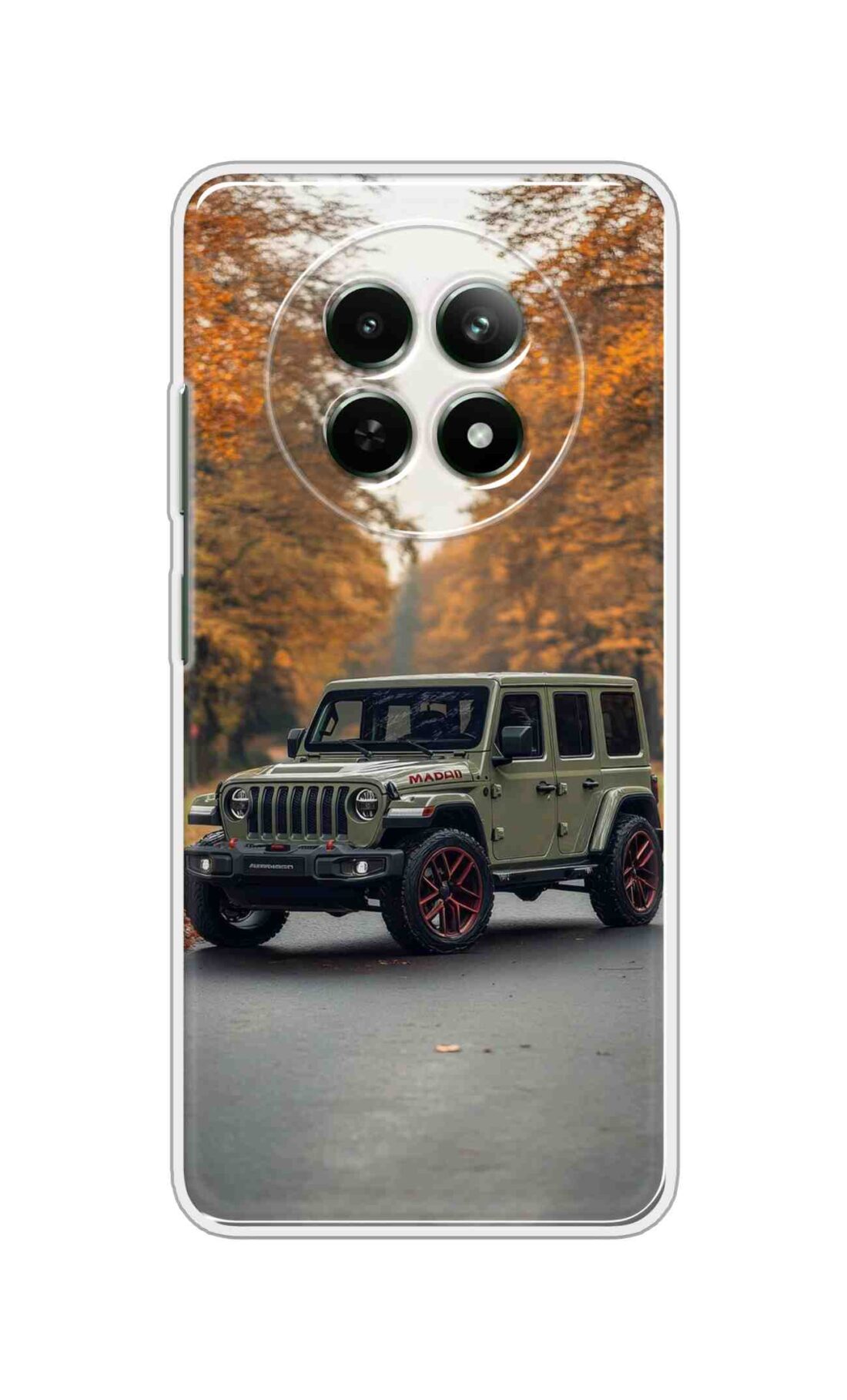 Coberta Back Cover For Realme C65 5G Back Cover Stylish Case - Green Jeep Design D16620