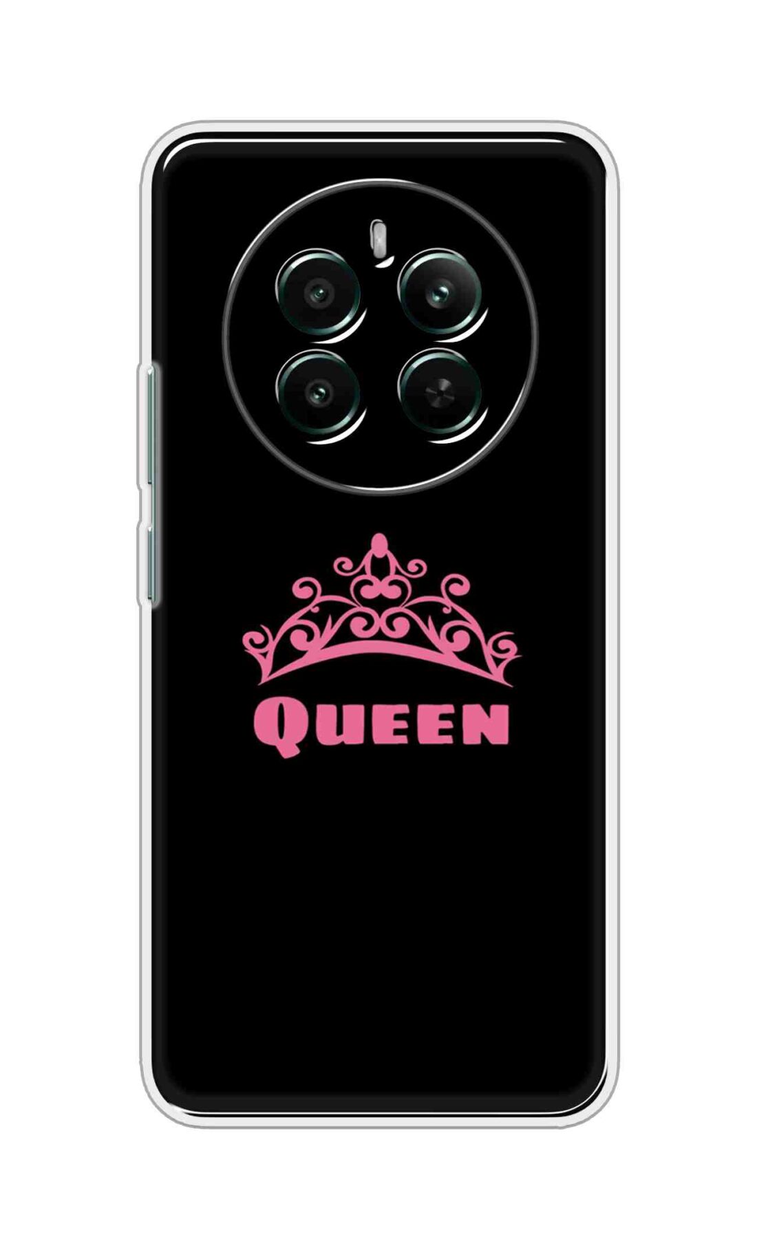 Coberta Back Cover For Realme 13 4G Back Cover Stylish Case - Queen Texts in Black Design D11091