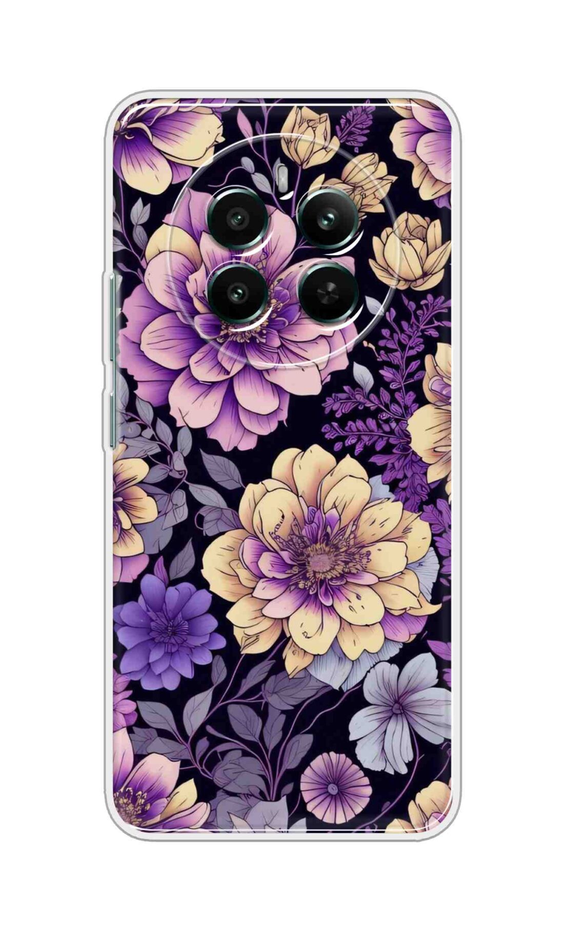 Coberta Back Cover For Realme 13 4G Back Cover Stylish Case - Pink and Yellow Lotus Flowers Design D16263