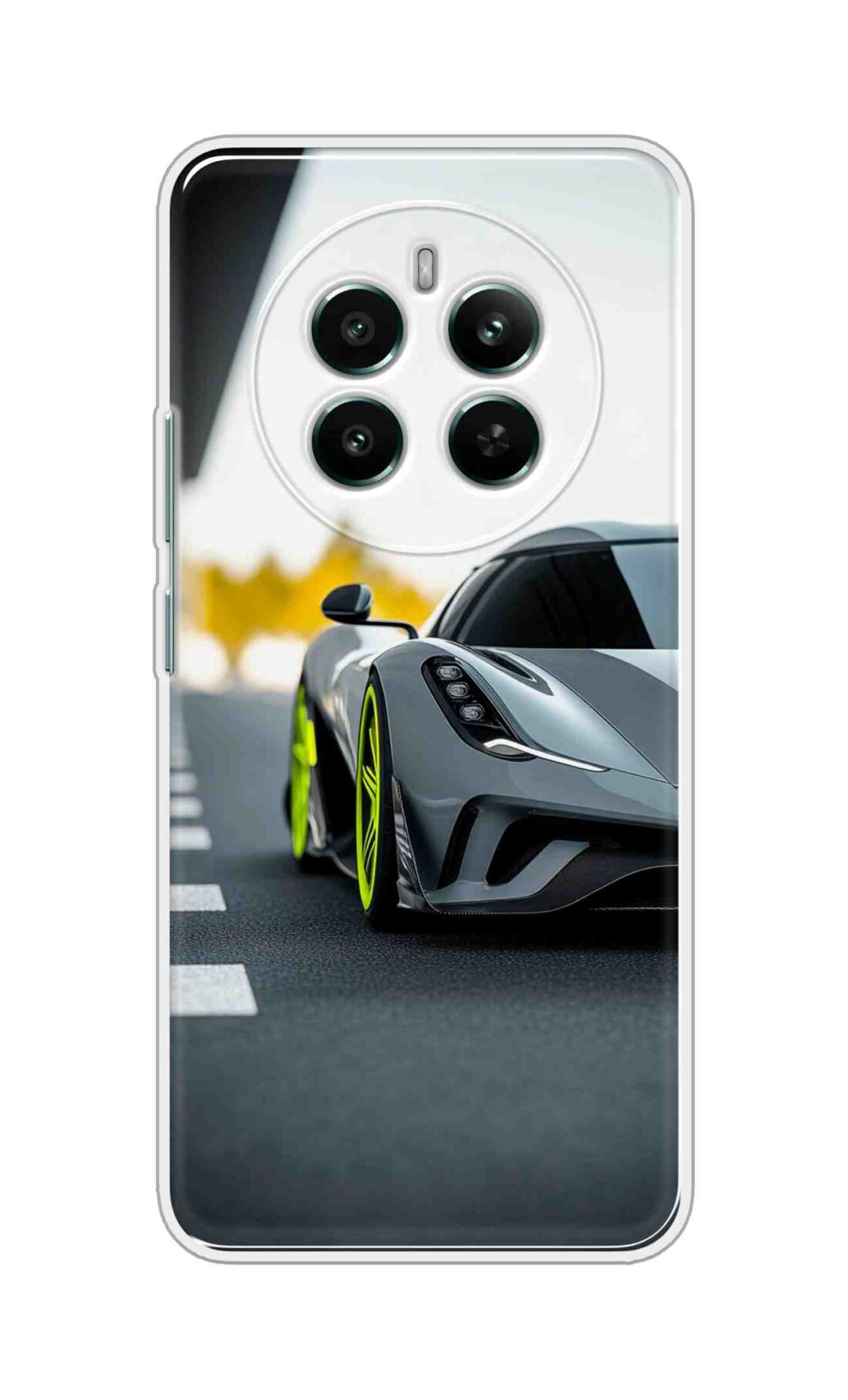 Coberta Back Cover For Realme 13 4G Back Cover Stylish Case - Siliver Car Design D16614