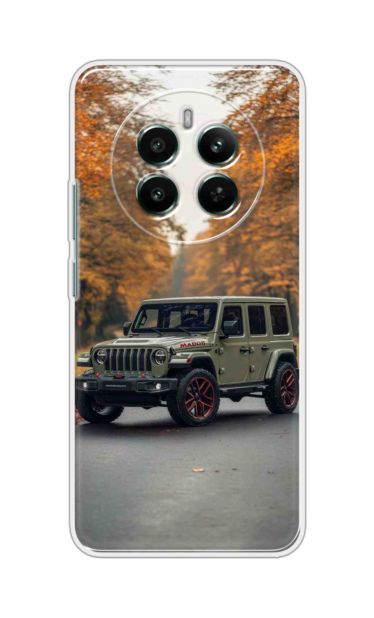 Coberta Back Cover For Realme 13 4G Back Cover Stylish Case - Green Jeep Design D16620