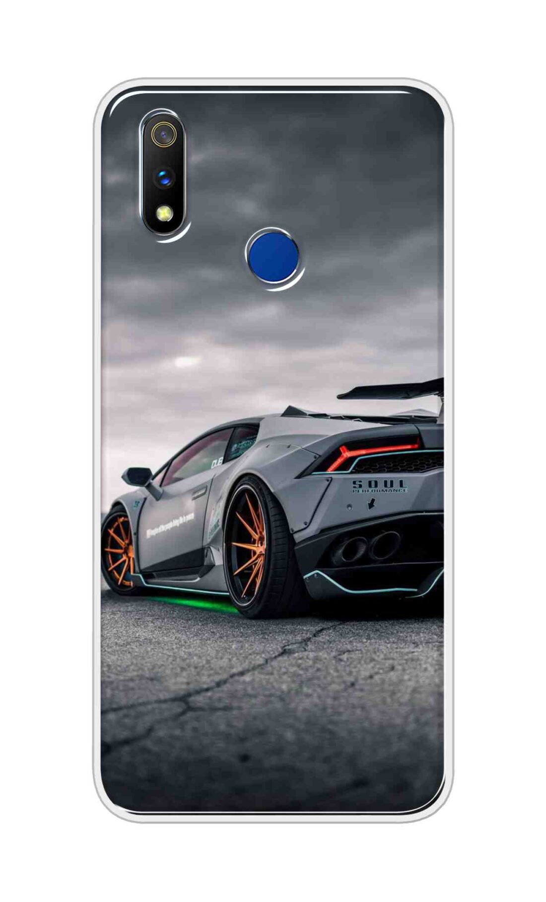 Coberta Back Cover For Realme 3 Pro Back Cover Stylish Case - Modified Car Design D16538