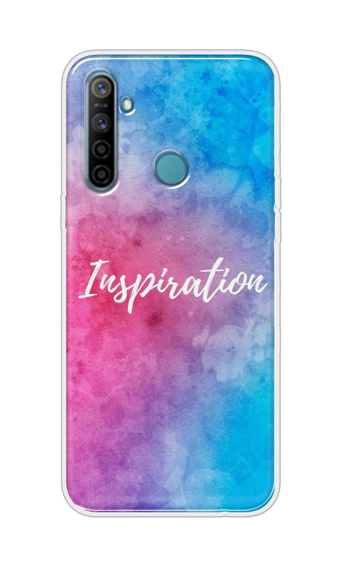 Coberta Back Cover For Realme 5i Back Cover Stylish Case - Inspiration in Blue and Pink Design D16051