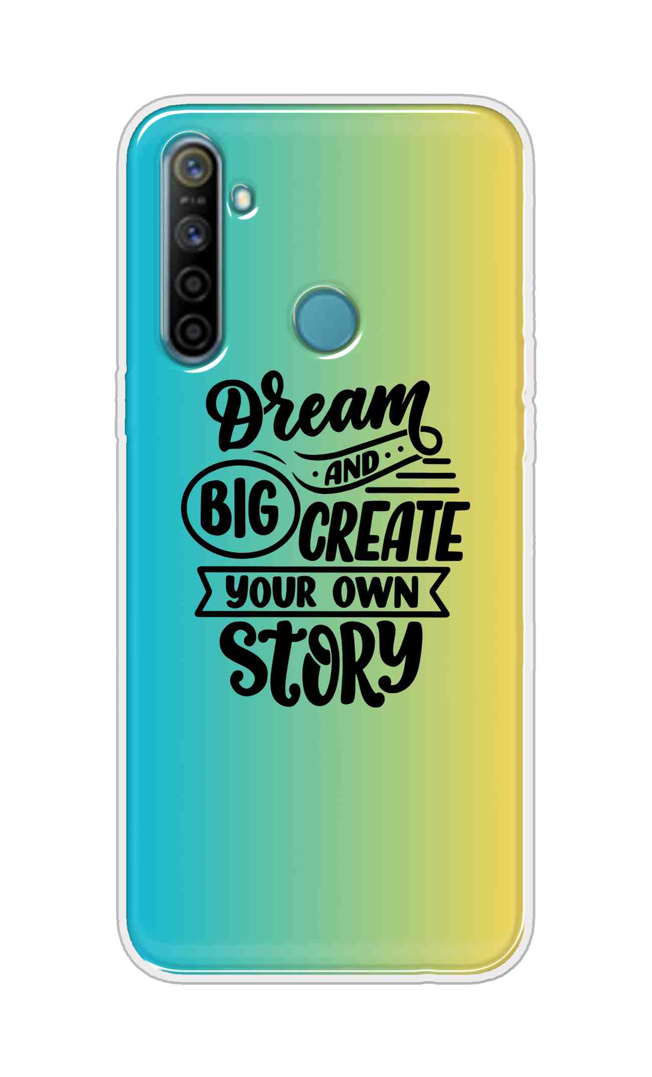Coberta Back Cover For Realme 5i Back Cover Stylish Case - Dream Big and Create Your Own Story Design D16506