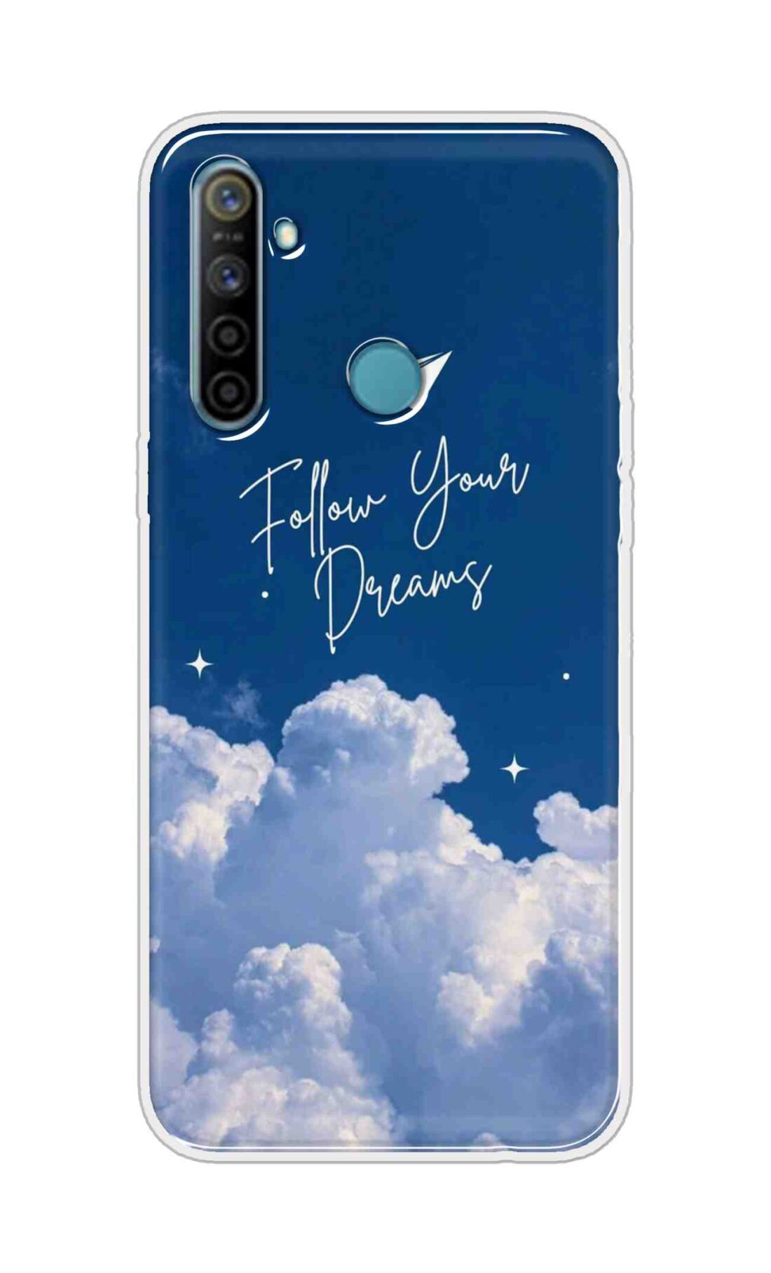 Coberta Back Cover For Realme 5i Back Cover Stylish Case - Follow Your Dreams in Sky Design D16531