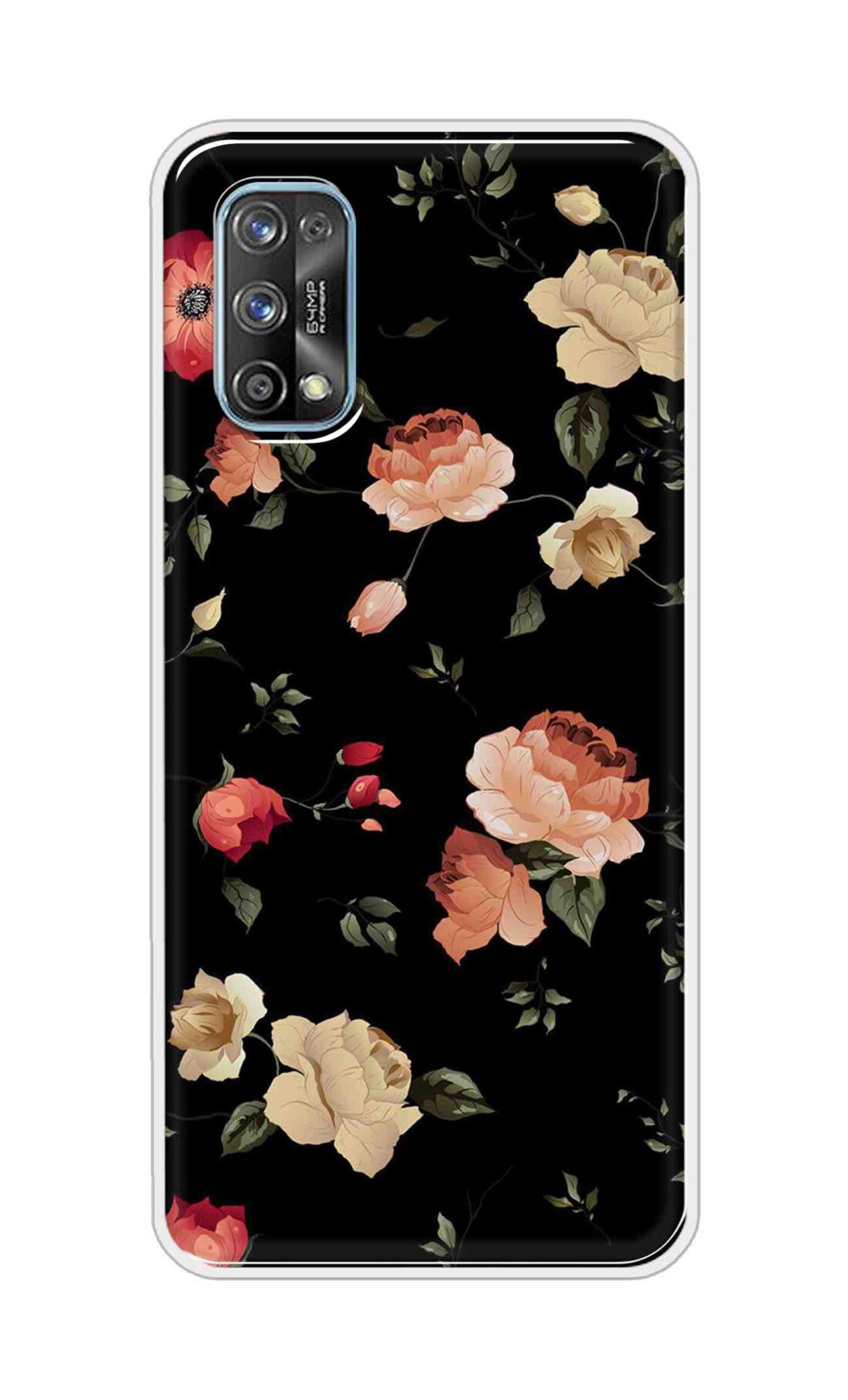 Coberta Back Cover For Realme 7 Pro Back Cover Stylish Case - Bright Flowers Design D11411