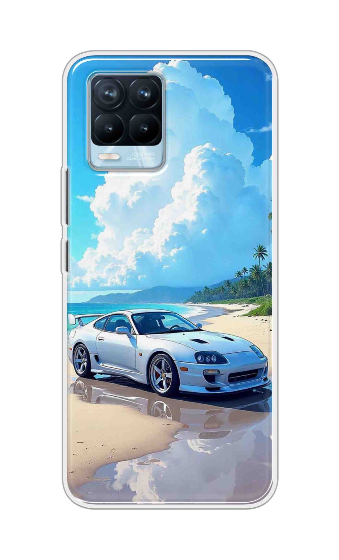 Coberta Back Cover For Realme 8 Pro Back Cover Stylish Case - Car in Good Nature Design D16536