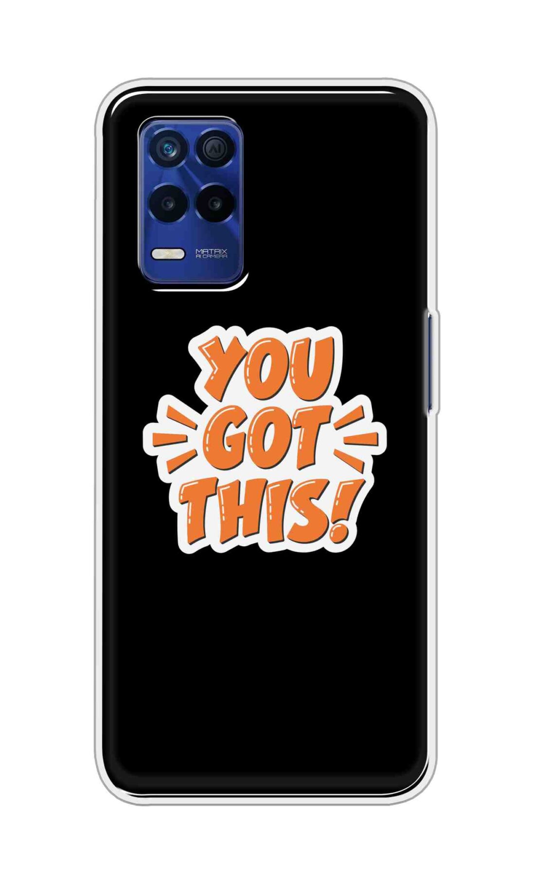 Coberta Back Cover For Realme 8s 5G Back Cover Stylish Case - You Got This in Black Design D16649