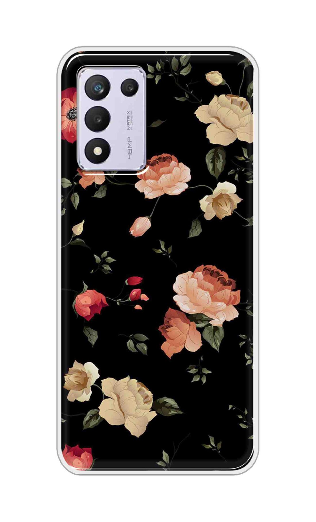 Coberta Back Cover For Realme 9 5G SE Back Cover Stylish Case - Bright Flowers Design D11411