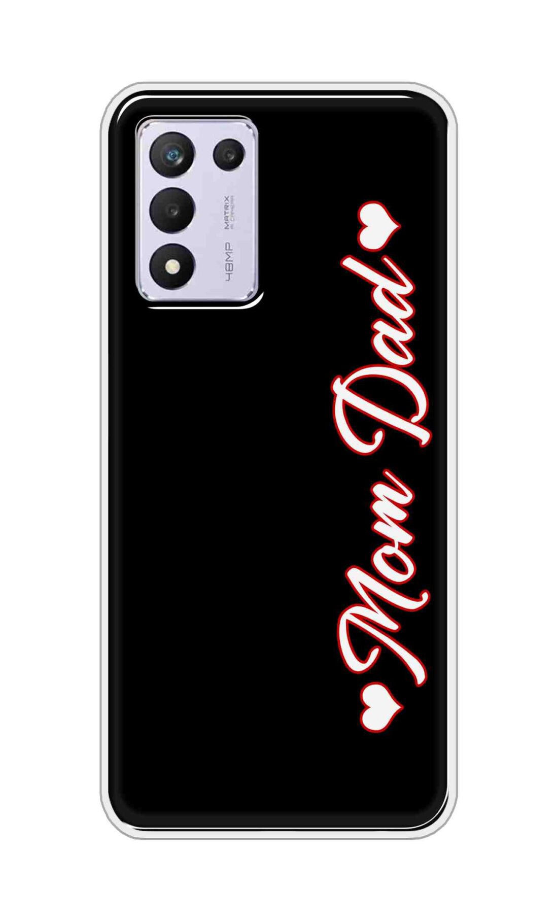 Coberta Back Cover For Realme 9 5G SE Back Cover Stylish Case - Mom and Dad in Black Design D16655