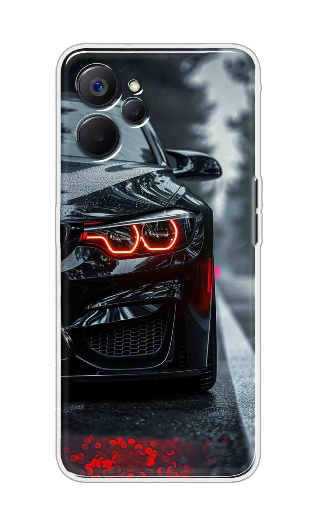 Coberta Back Cover For Realme 9i 5G Back Cover Stylish Case - Black Car Design D16542