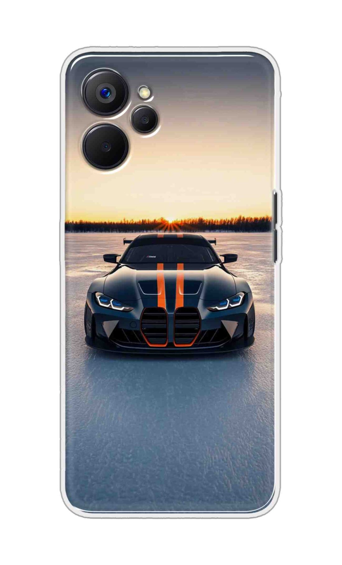 Coberta Back Cover For Realme 9i 5G Back Cover Stylish Case - Black Car in Nature Design D16598