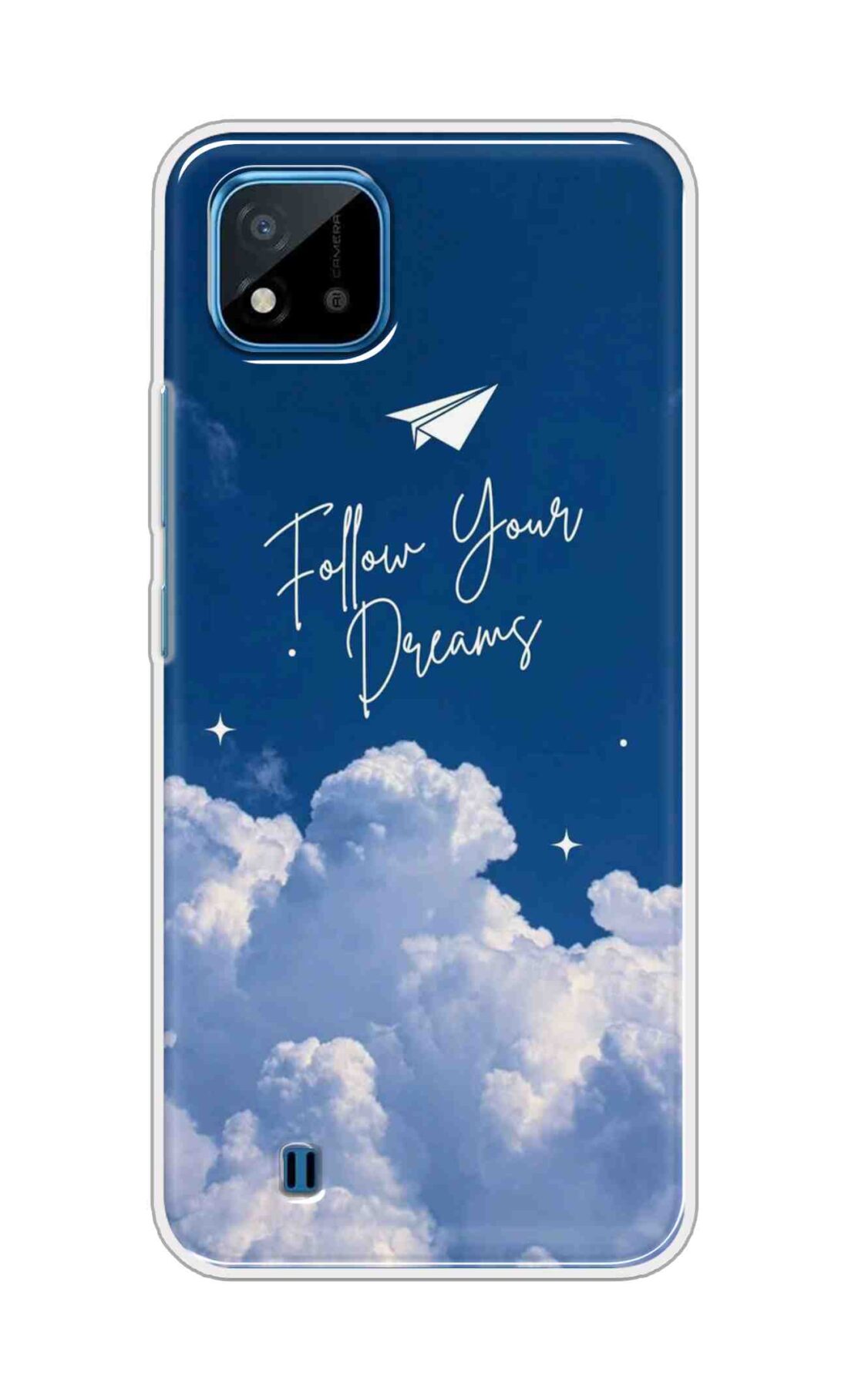 Coberta Back Cover For Realme C20 Back Cover Stylish Case - Follow Your Dreams in Sky Design D16531