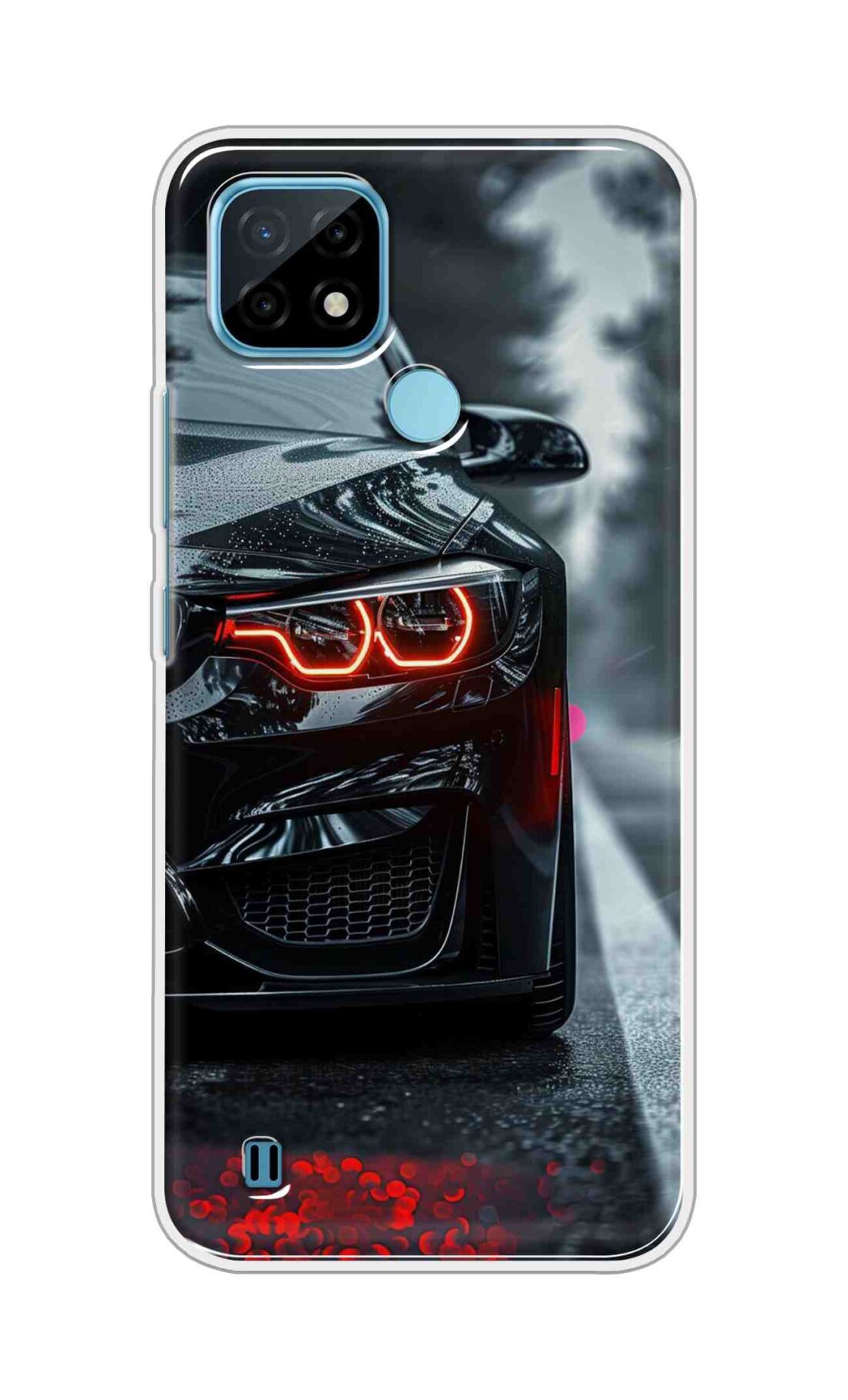 Coberta Back Cover For Realme C21 Back Cover Stylish Case - Black Car Design D16542