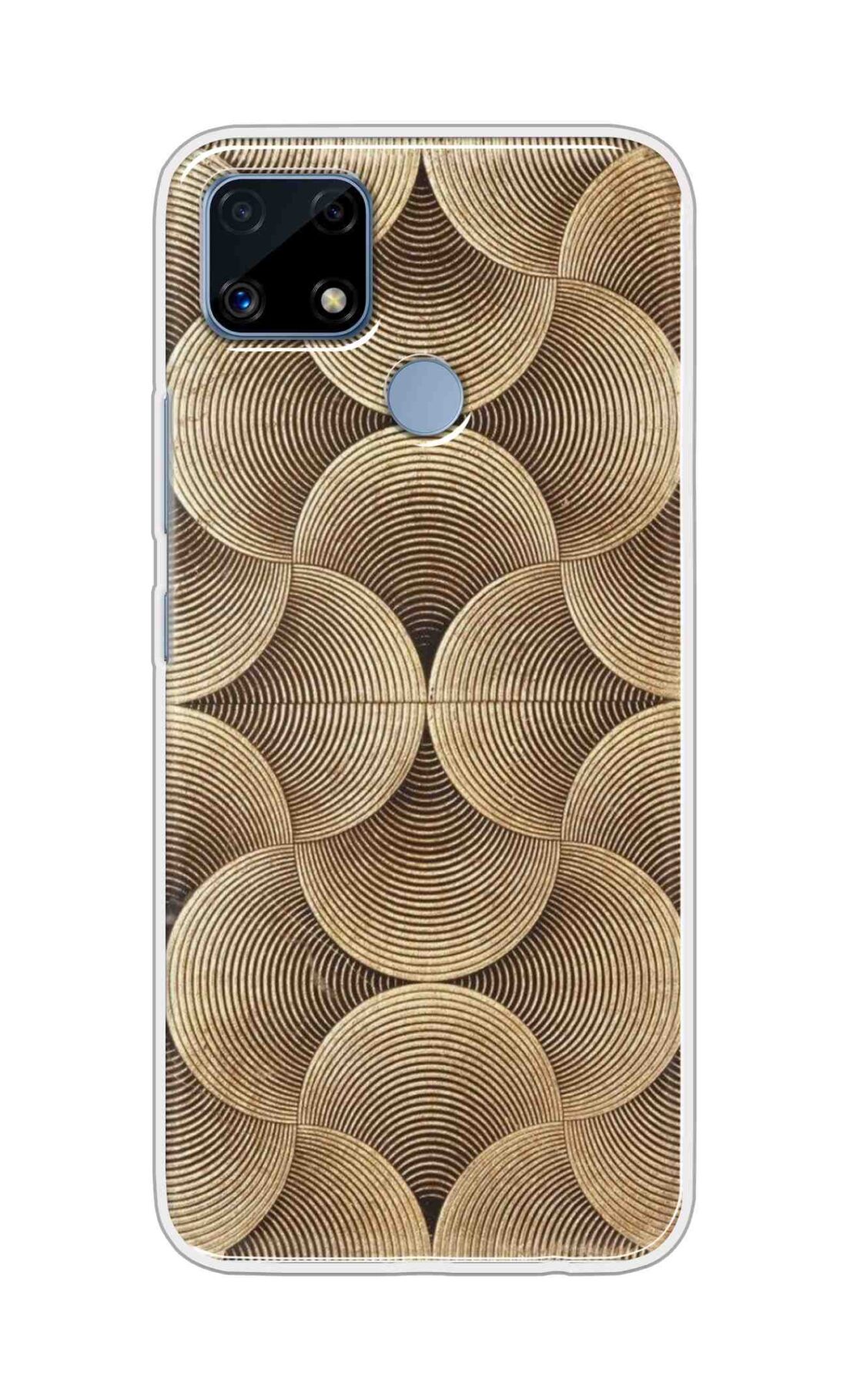 Coberta Back Cover For Realme C25s Back Cover Stylish Case - Brown Pattern Design D16582