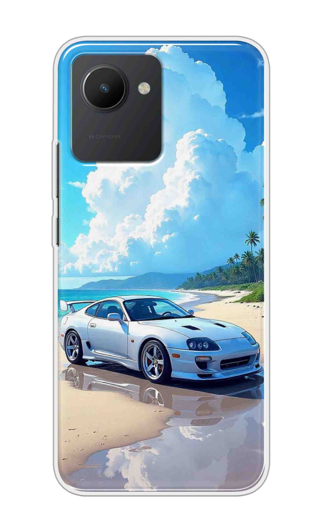 Coberta Back Cover For Realme C30 Back Cover Stylish Case - Car in Good Nature Design D16536