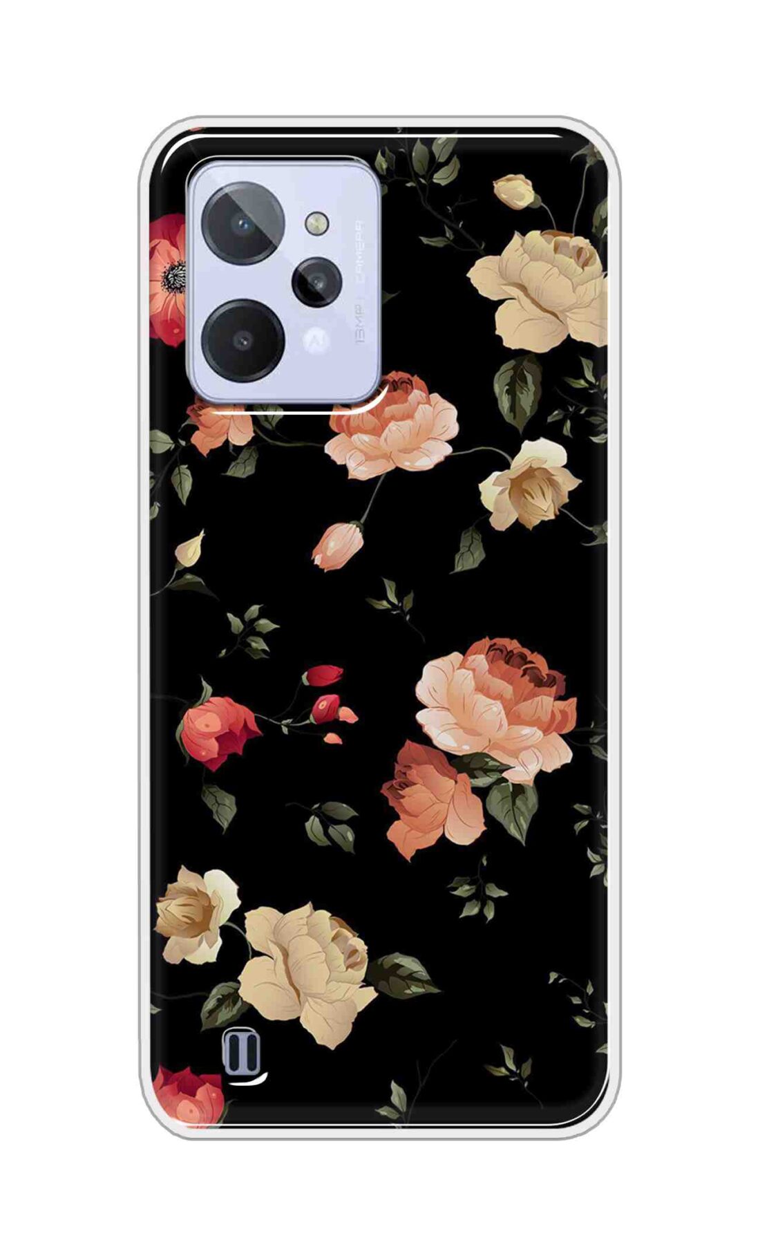 Coberta Back Cover For Realme C31 Back Cover Stylish Case - Bright Flowers Design D11411