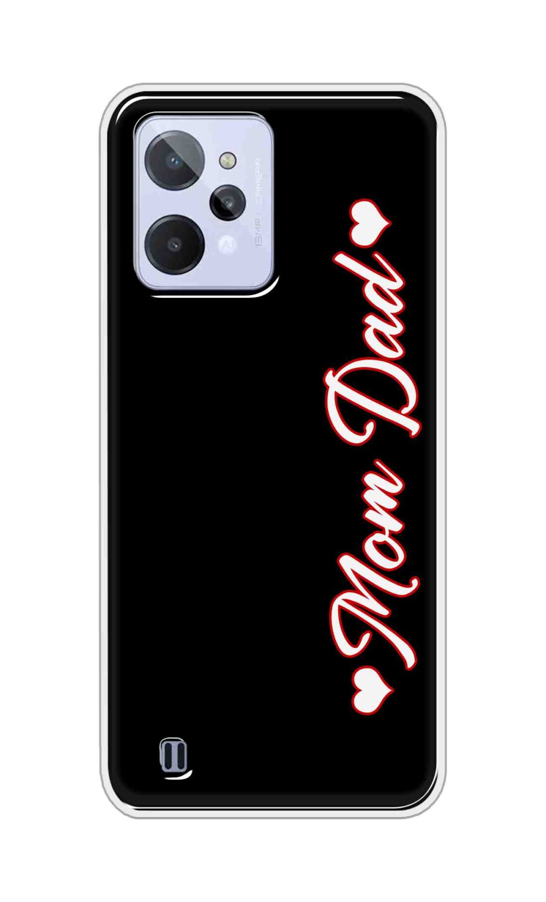 Coberta Back Cover For Realme C31 Back Cover Stylish Case - Mom and Dad in Black Design D16655