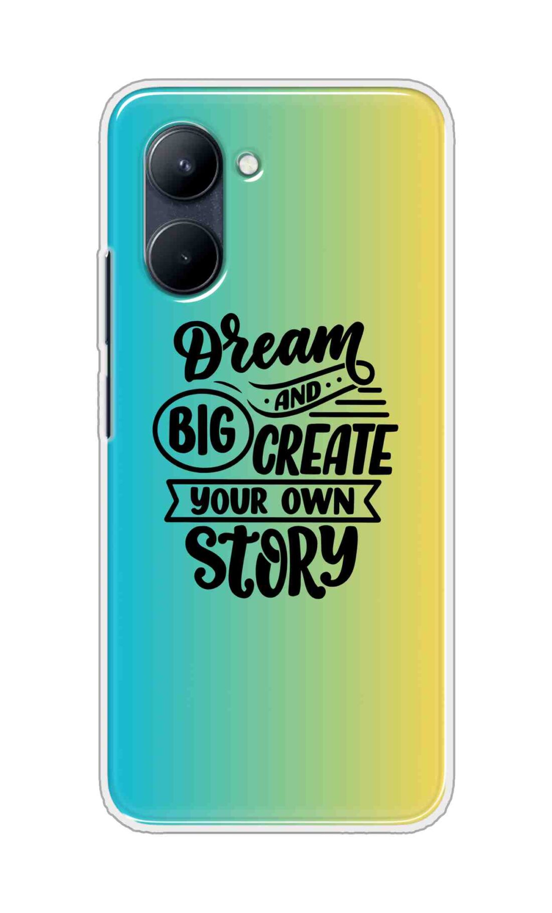 Coberta Back Cover For Realme C33 2023 Back Cover Stylish Case - Dream Big and Create Your Own Story Design D16506