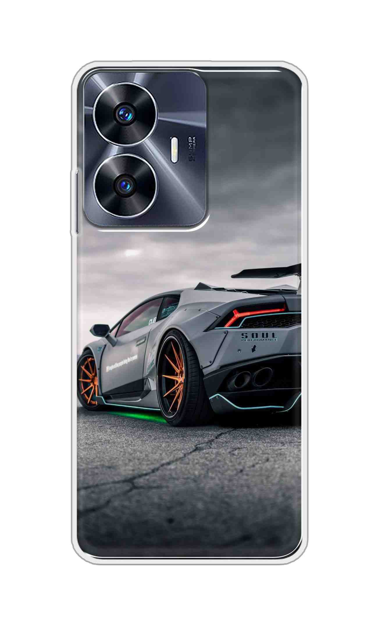 Coberta Back Cover For Realme C55 Back Cover Stylish Case - Modified Car Design D16538