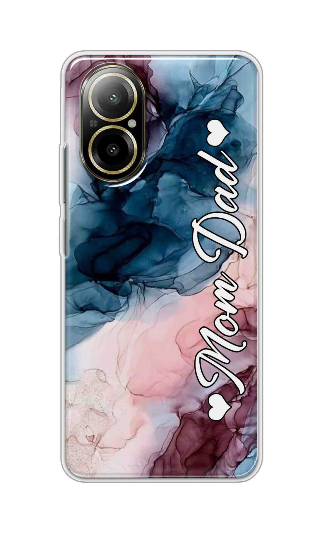 Coberta Back Cover For Realme C67 4G Back Cover Stylish Case - Mom and Dad on Colourful Marble D16654