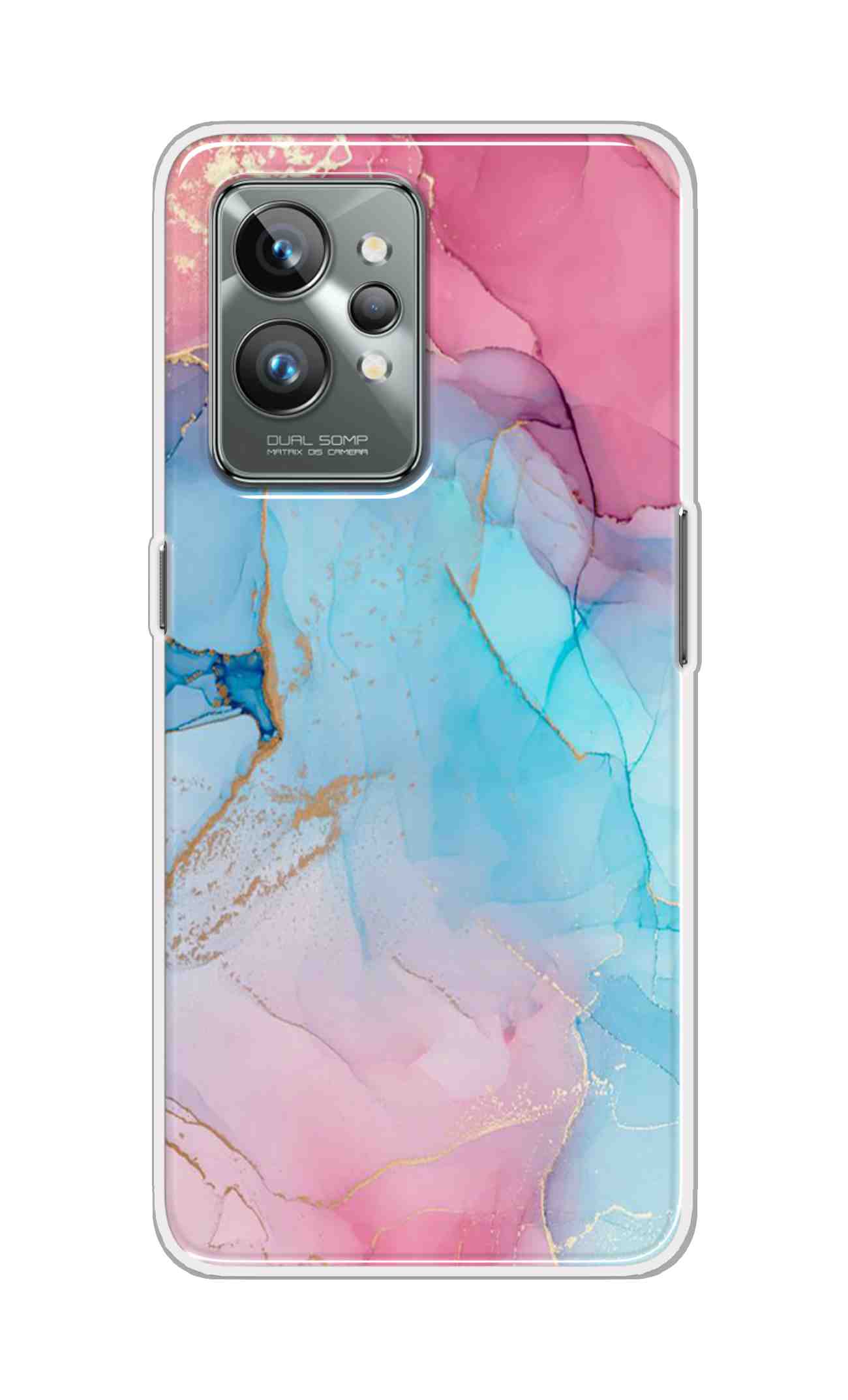 Coberta Back Cover For Realme GT 2 Pro Back Cover Stylish Case - New Pink Marble Design D13670