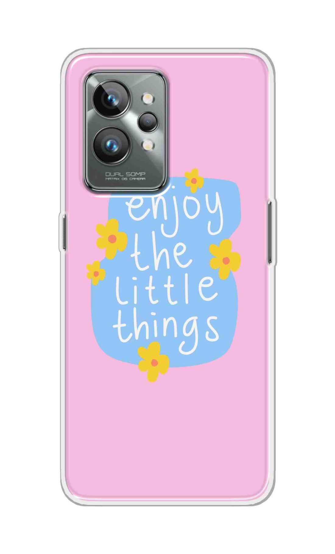 Coberta Back Cover For Realme GT 2 Pro Back Cover Stylish Case - Enjoy the Little Things in Pink Design D16504