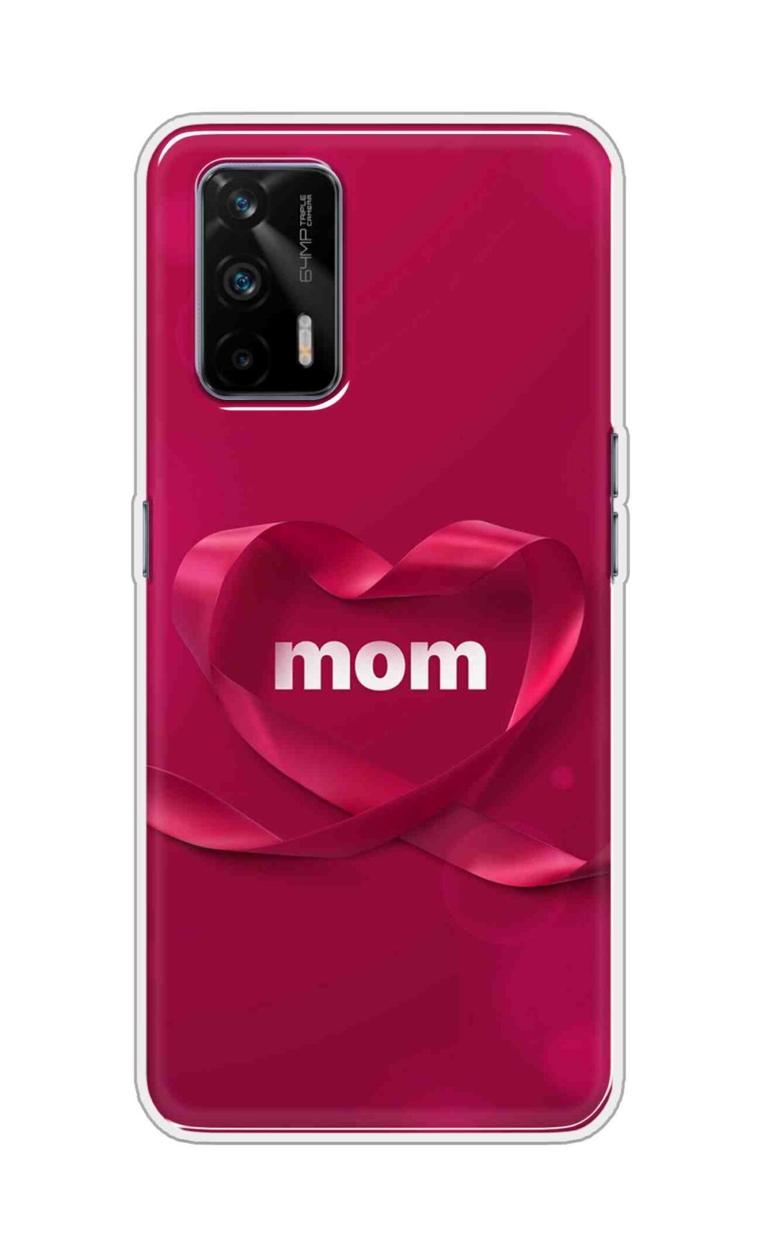 Coberta Back Cover For Realme GT 5G Back Cover Stylish Case - Mom texts in Red heart Design D11317