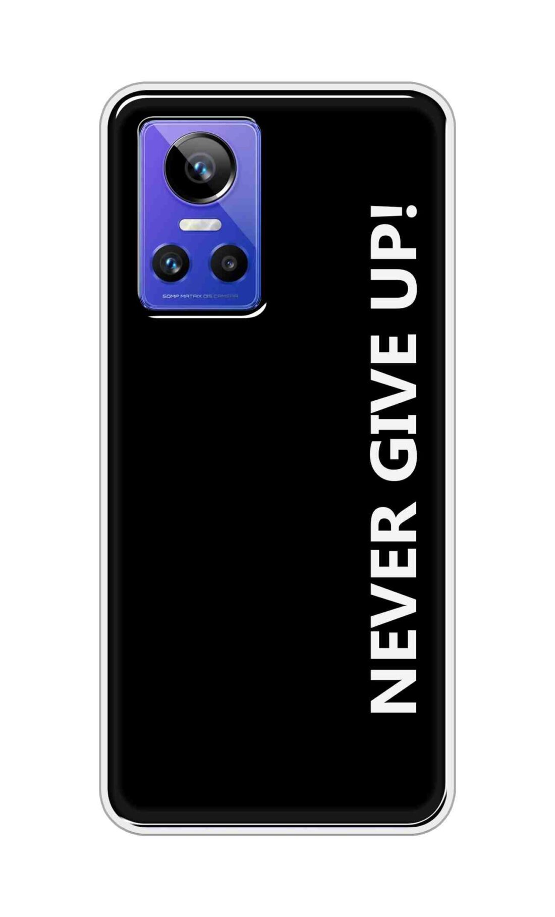 Coberta Back Cover For Realme GT Neo 3 5G Back Cover Stylish Case - Never Give Up in Black Design D16656