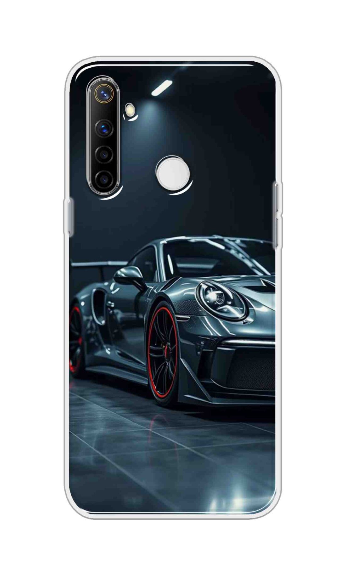 Coberta Back Cover For Realme Narzo 10 Back Cover Stylish Case - Black Modern Car Design D16630