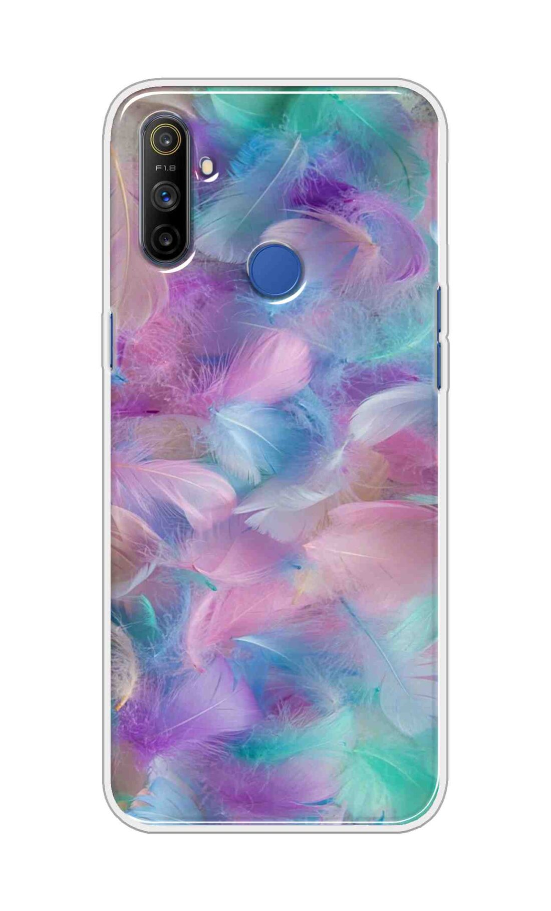 Coberta Back Cover For Realme Narzo 10A Back Cover Stylish Case - Colourful Wings Design D16007