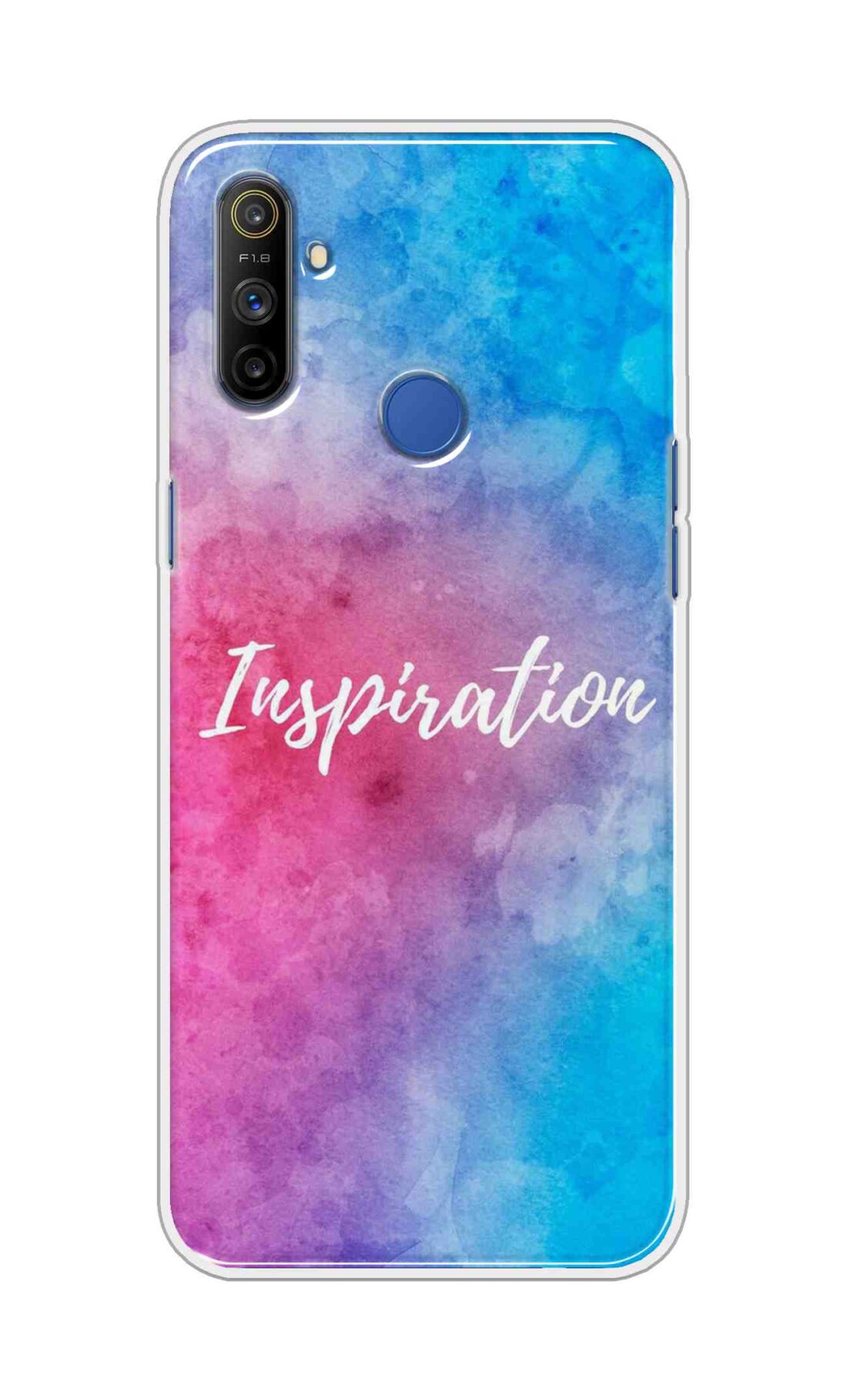 Coberta Back Cover For Realme Narzo 10A Back Cover Stylish Case - Inspiration in Blue and Pink Design D16051