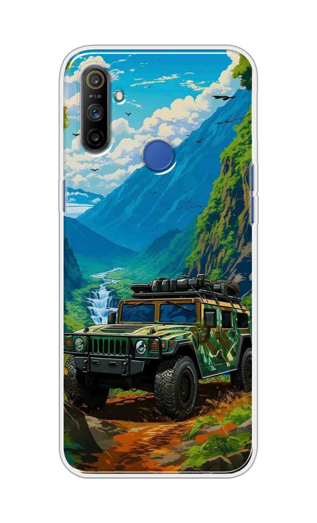 Coberta Back Cover For Realme Narzo 10A Back Cover Stylish Case - Suv Car with Prefect Nature Design D16487