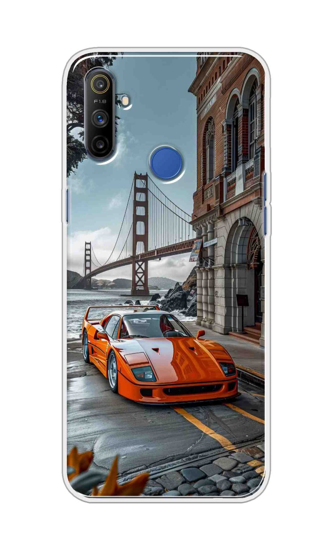 Coberta Back Cover For Realme Narzo 10A Back Cover Stylish Case - Modified Red Car Design D16592