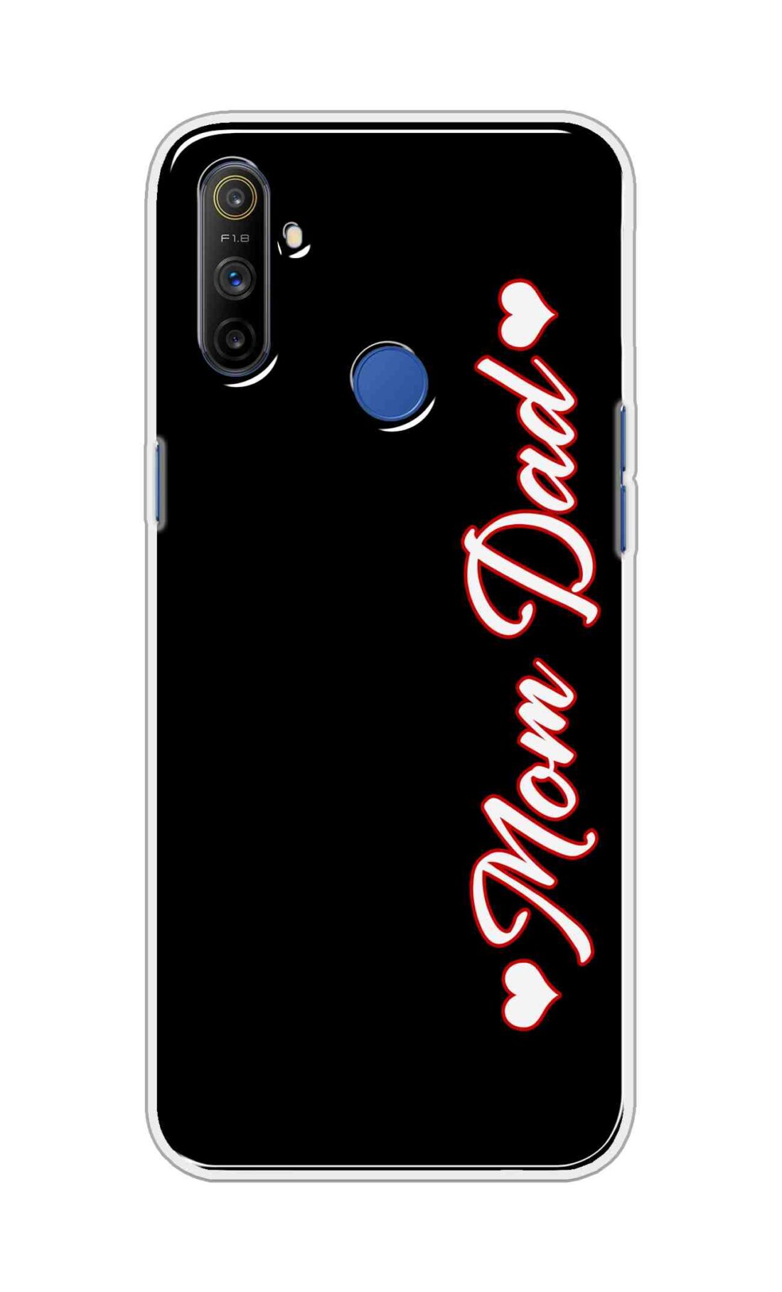 Coberta Back Cover For Realme Narzo 10A Back Cover Stylish Case - Mom and Dad in Black Design D16655