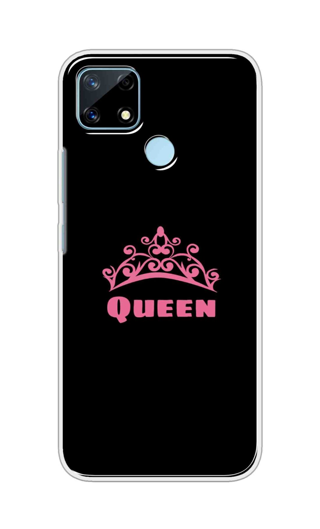 Coberta Back Cover For Realme Narzo 20 Back Cover Stylish Case - Queen Texts in Black Design D11091