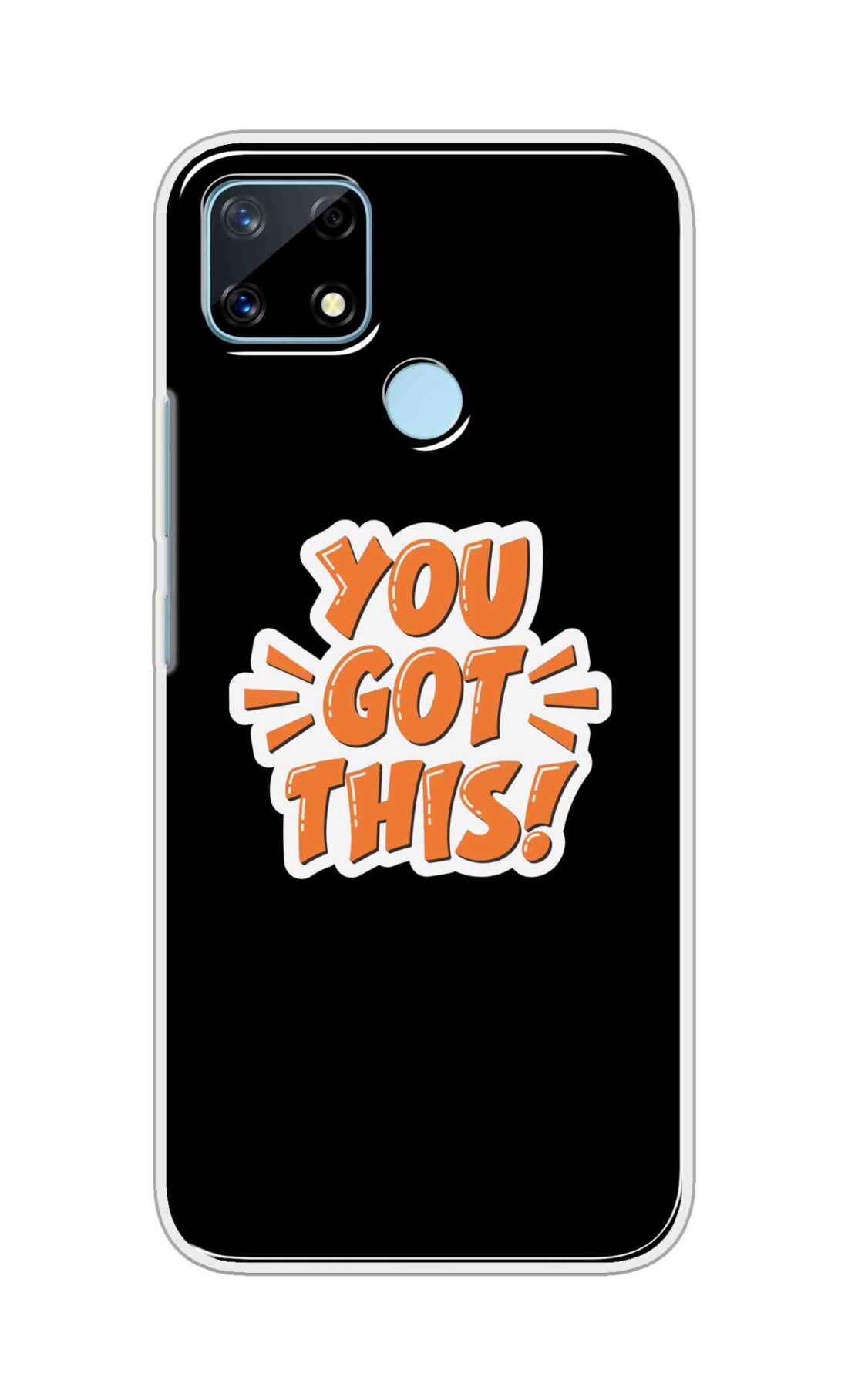 Coberta Back Cover For Realme Narzo 20 Back Cover Stylish Case - You Got This in Black Design D16649