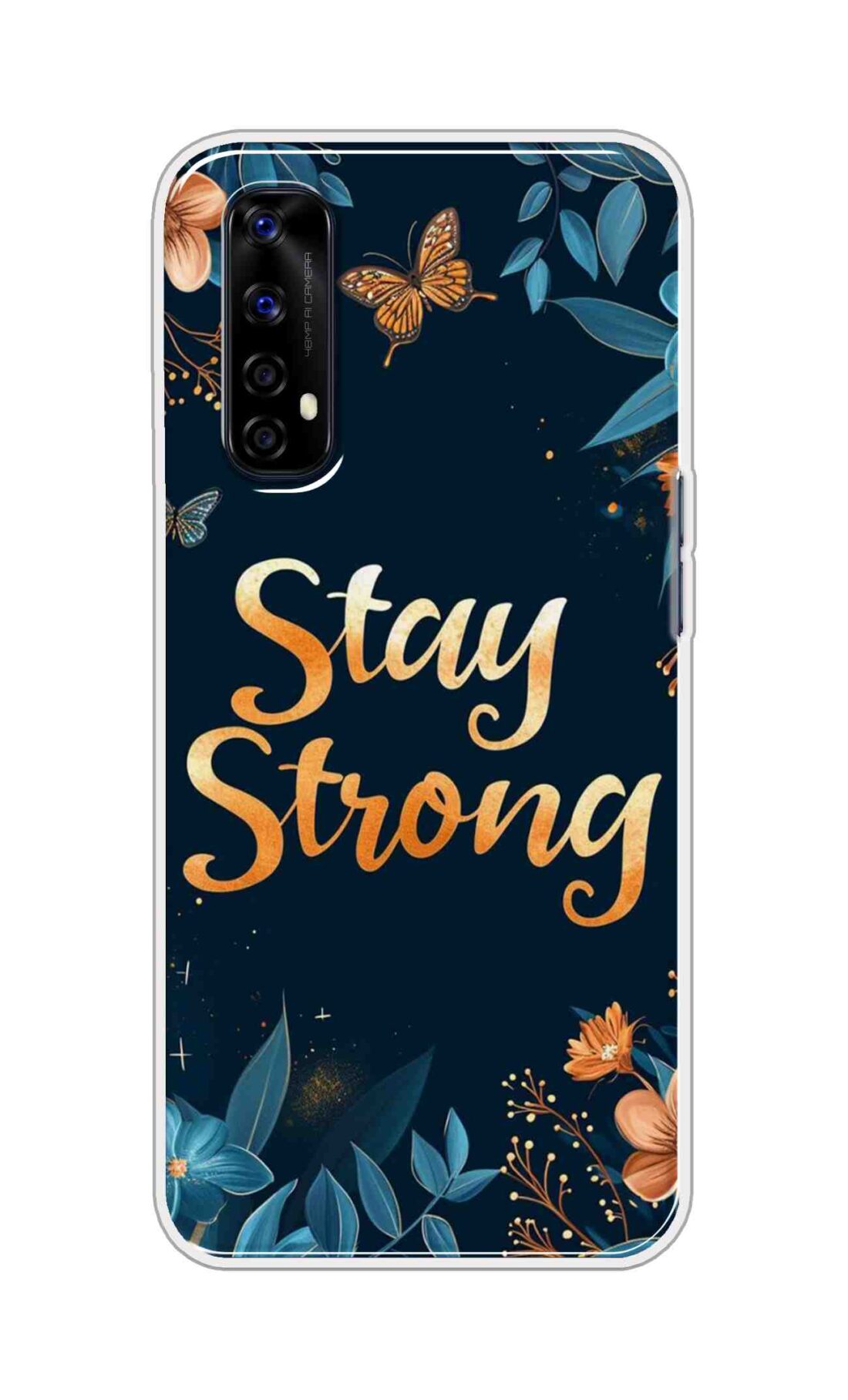 Coberta Back Cover For Realme Narzo 20 Pro Back Cover Stylish Case - Stay Strong with Flowers Design D16514
