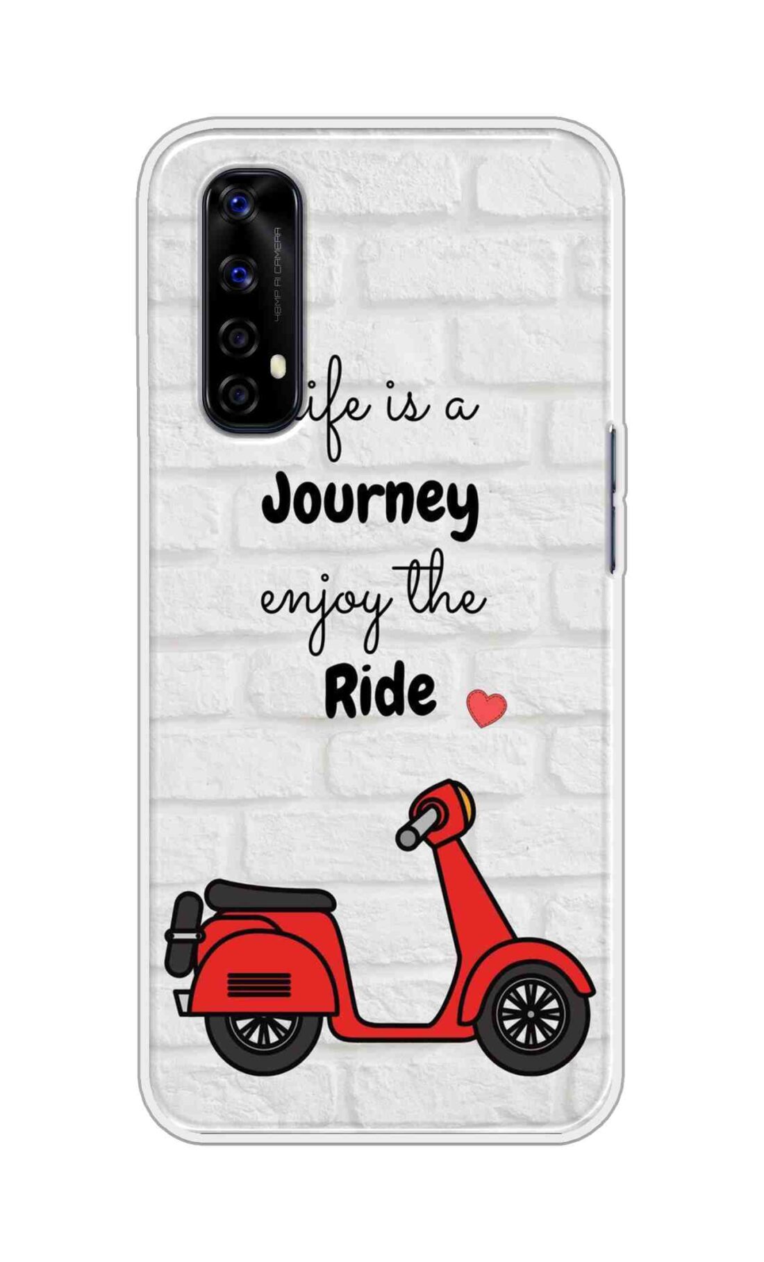 Coberta Back Cover For Realme Narzo 20 Pro Back Cover Stylish Case - Life is a Journey Enjoy the Ride Design D16541