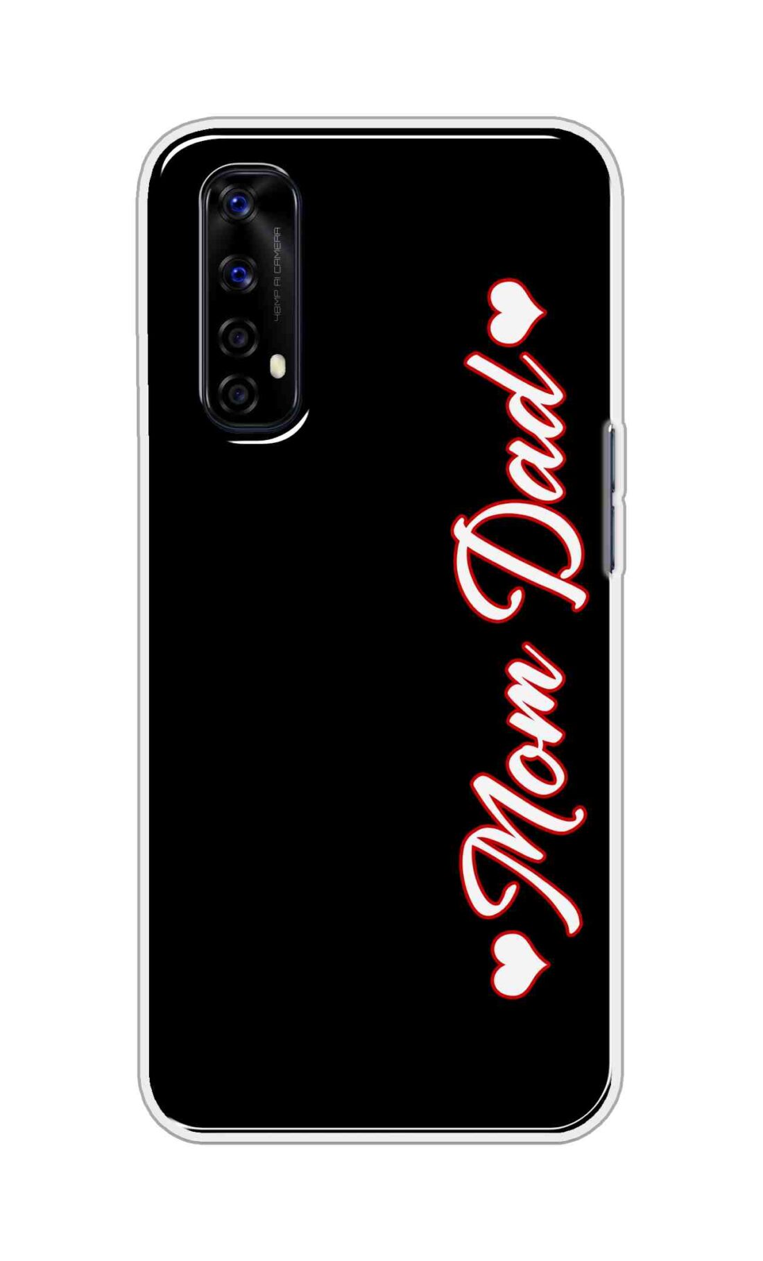 Coberta Back Cover For Realme Narzo 20 Pro Back Cover Stylish Case - Mom and Dad in Black Design D16655